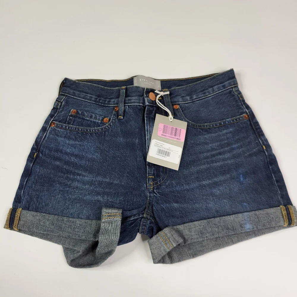 Everlane Vintage Indigo Denim Shorts sz 25 - Picture 3 of 6